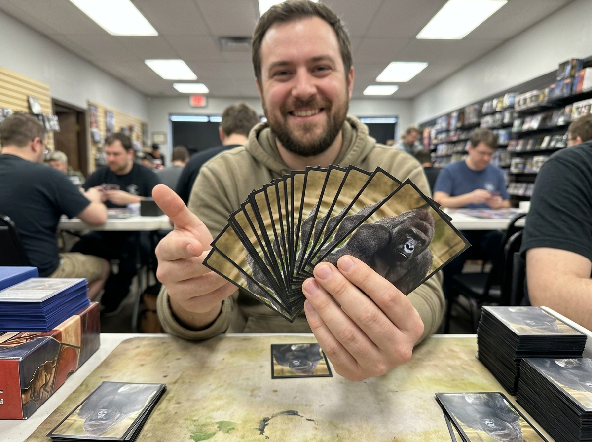 Texas Card Forge custom TCG playmats, sleeves, deck boxes and slab cards